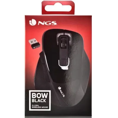 NGS Bow Ratón Inalámbrico Negro