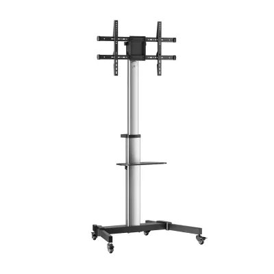 Aisens FT86TRE-197 Soporte de Suelo con Rueda, Bandeja DVD para