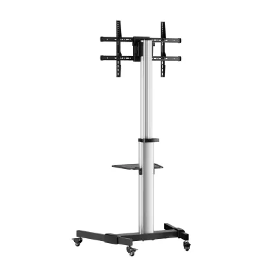 Aisens FT86TRE-197 Soporte de Suelo con Rueda, Bandeja DVD para