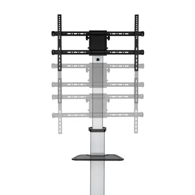 Aisens FT86TRE-197 Soporte de Suelo con Rueda, Bandeja DVD para