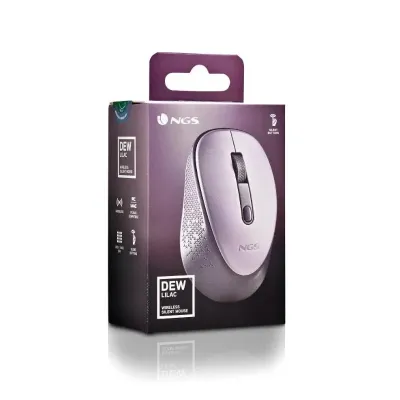 NGS Dew Lilac Ratón Optico Inalámbrico 1600 DPI Lila NGS Dew Lilac Ratón Optico Inalámbrico 1600 DPI Lila