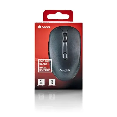 Ratón Inalámbrico NGS Evo Rust/ Batería recargable/ Hasta 1600 Ratón Inalámbrico NGS Evo Rust/ Batería recargable/ Hasta 1600