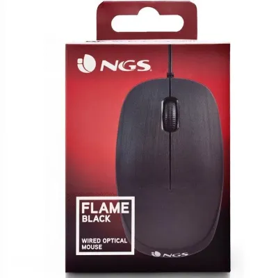 NGS Flame Ratón 1000 DPI Negro
