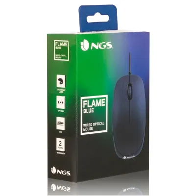 Ratón NGS Flame/ Hasta 1000 DPI/ Azul Ratón NGS Flame/ Hasta 1000 DPI/ Azul