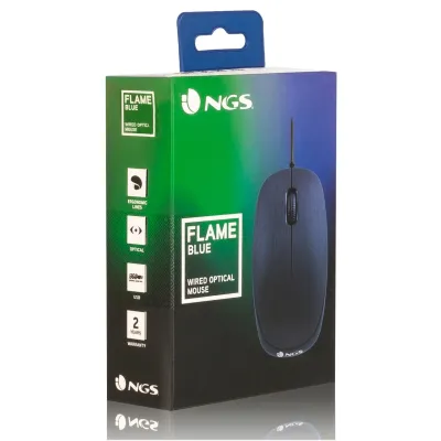 Ratón NGS Flame/ Hasta 1000 DPI/ Azul Ratón NGS Flame/ Hasta 1000 DPI/ Azul