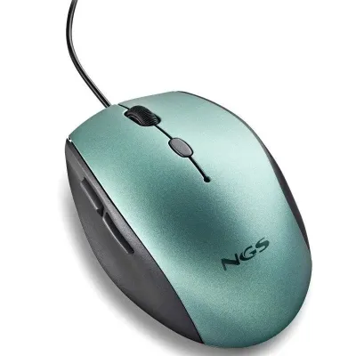NGS Moth Ice Ratón con Adaptador USB-C 1600 DCPI Azul NGS Moth Ice Ratón con Adaptador USB-C 1600 DCPI Azul