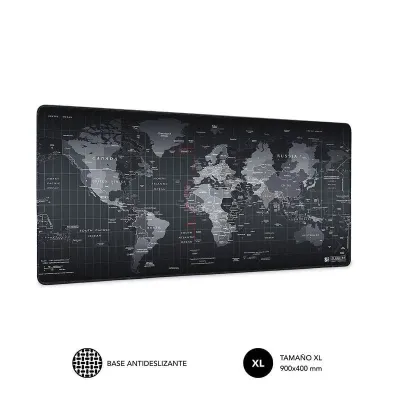 Subblim World XL Alfombrilla Gaming Negra Subblim World XL Alfombrilla Gaming Negra