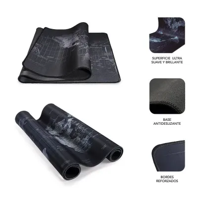 Subblim World XL Alfombrilla Gaming Negra Subblim World XL Alfombrilla Gaming Negra
