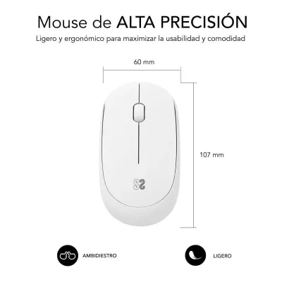Subblim Business Plus Ratón Inalámbrico Silencioso 1200 DPI Subblim Business Plus Ratón Inalámbrico Silencioso 1200 DPI