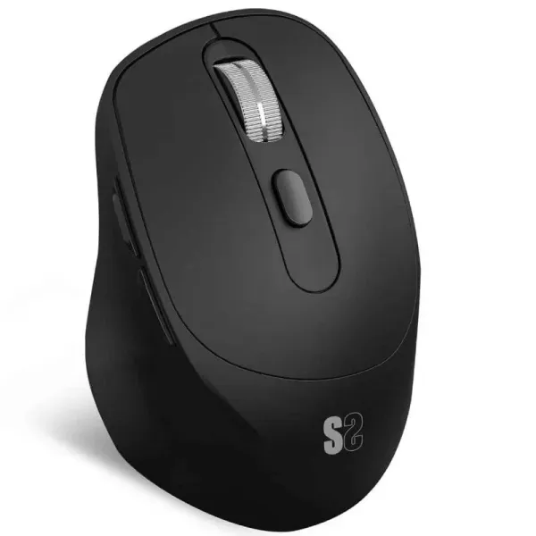 Subblim Comfort Ergo Dual Ratón Ergonómico Inalámbrico para Diestros 2400 DPI Negro