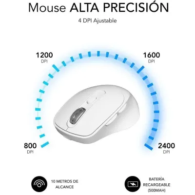 Subblim Comfort Ergo Dual Ratón Ergonómico Inalámbrico para Subblim Comfort Ergo Dual Ratón Ergonómico Inalámbrico para