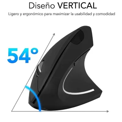 Subblim Glide Vertical Ergo Dual Ratón Vertical Ergonómico Subblim Glide Vertical Ergo Dual Ratón Vertical Ergonómico