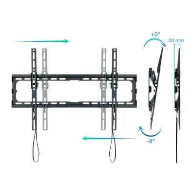 TooQ Soporte de Pared Inclinable para Monitor/TV 37"-80" VESA