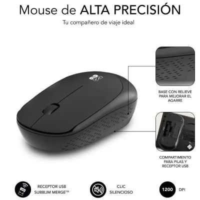 Subblim Harmony Pack Ratón Inalámbrico + Alfombrilla Gaming XL Subblim Harmony Pack Ratón Inalámbrico + Alfombrilla Gaming XL