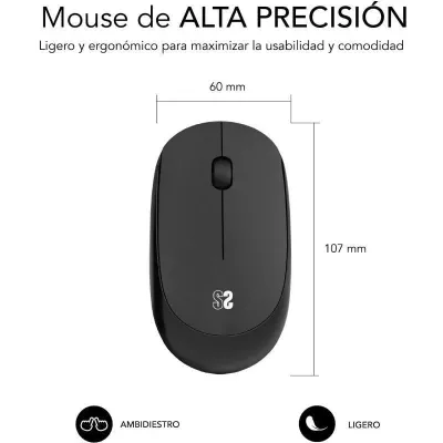 Subblim Harmony Pack Ratón Inalámbrico + Alfombrilla Gaming XL Subblim Harmony Pack Ratón Inalámbrico + Alfombrilla Gaming XL
