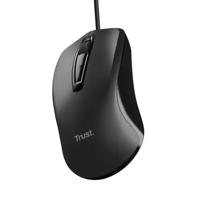 Trust Basics Ratón Óptico 1200DPI Negro