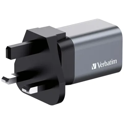 Verbatim GNC-35 Cargador GaN 35W Carga Rápida Gris