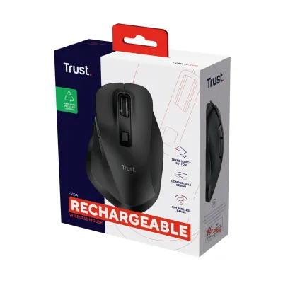 Trust Fyda Ratón Óptico Inalámbrico 2400DPI Negro Trust Fyda Ratón Óptico Inalámbrico 2400DPI Negro