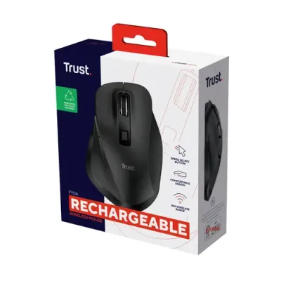 Trust Fyda Ratón Óptico Inalámbrico 2400DPI Negro Trust Fyda Ratón Óptico Inalámbrico 2400DPI Negro