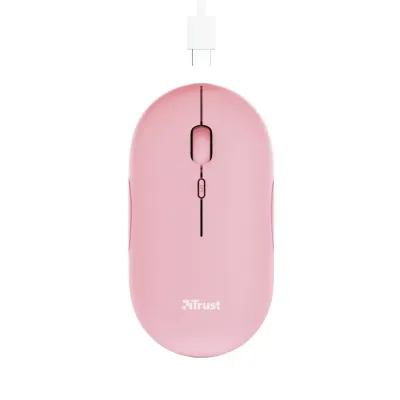 Trust Puck Ratón Inalámbrico 1600DPI Rosa