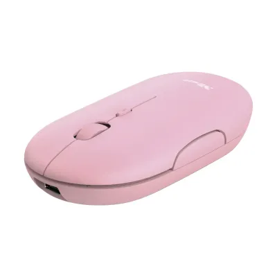 Trust Puck Ratón Inalámbrico 1600DPI Rosa