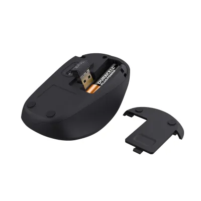 Trust TM-201 Ratón Inalámbrico Compacto 1600DPI Negro