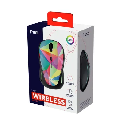 Ratón Mini Inalámbrico Trust Yvi FX/ Hasta 1600 DPI/ Multicolor Ratón Mini Inalámbrico Trust Yvi FX/ Hasta 1600 DPI/ Multicolor