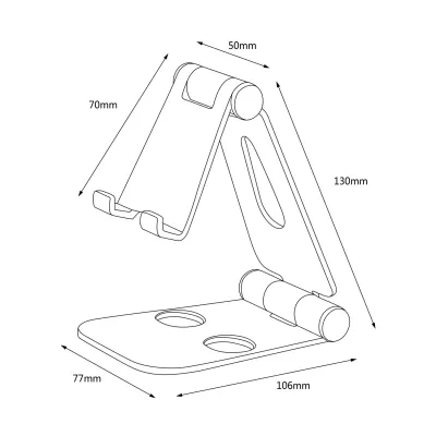 Aisens Soporte para Tablet/Smartphone hasta 10" Plata