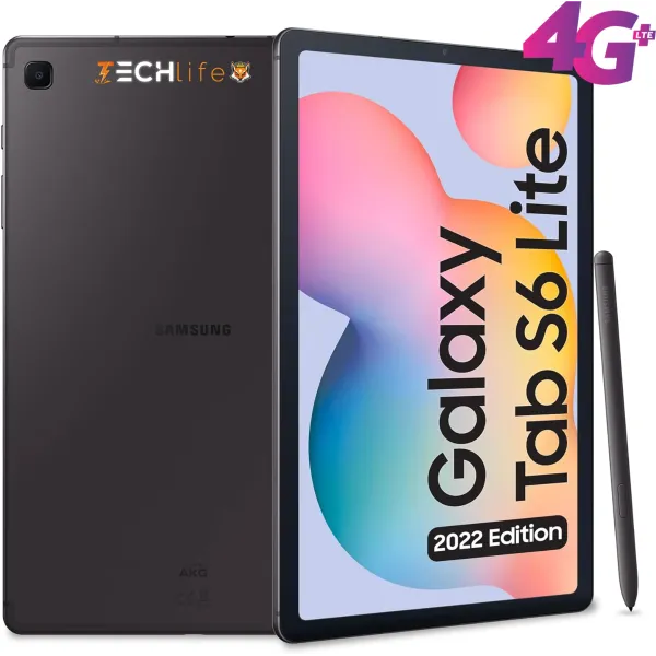 Samsung Galaxy Tab S6 Lite 2022 S Pen 10.4' 4G LTE+WIFI 64GB 4GB con S Pen, Oxford Grey