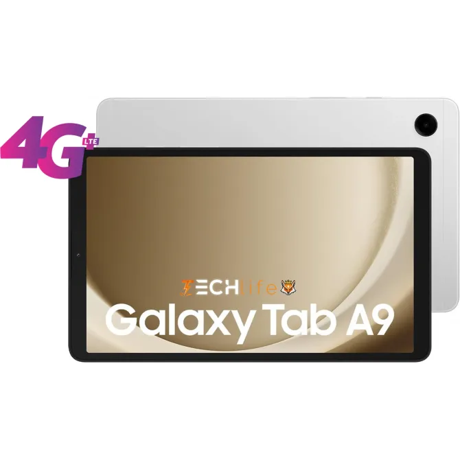 Samsung Galaxy Tab A9 LTE 4G+WIFI 8.7' 128GB 8GB Octacore, Plata