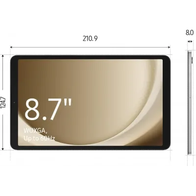 Samsung Galaxy Tab A9 LTE 4G+WIFI 8.7' 128GB 8GB Octacore, Plata