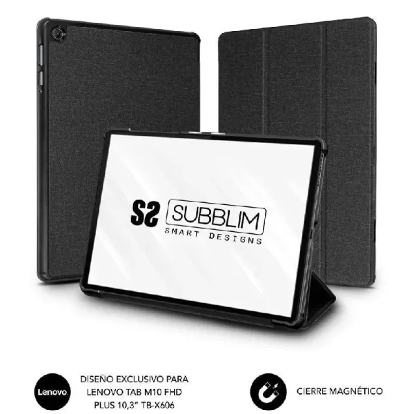 Subblim Shock Case Funda Negra para Lenovo Tab M10 FHD Plus 10.3" TB-X606