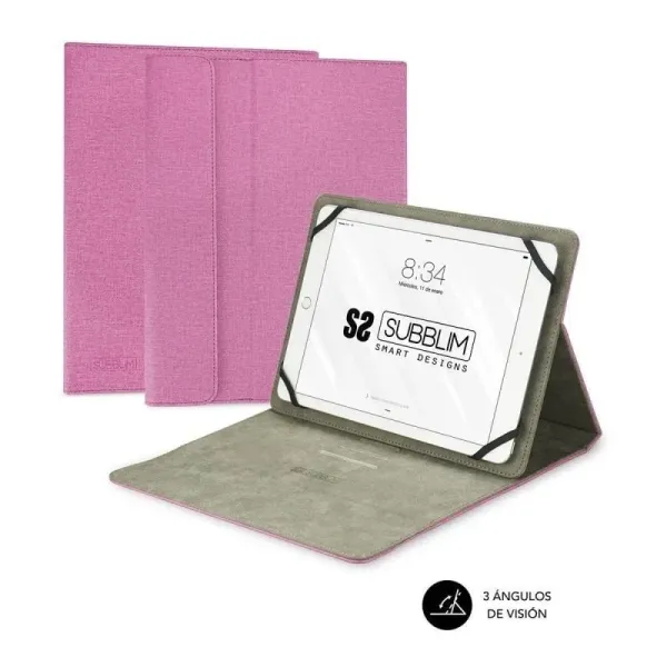 Subblim Clever Stand Funda Rosa para Tablet de 10.1"