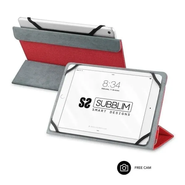 Subblim Freecam Funda para Tablet 10.1" Roja