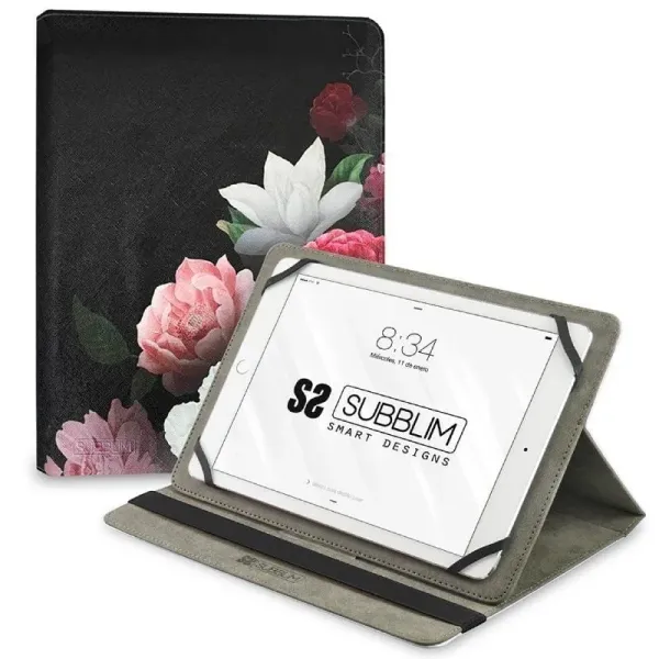 Subblim Trendy Case Funda Universal Rosas para Tablet hasta 11"