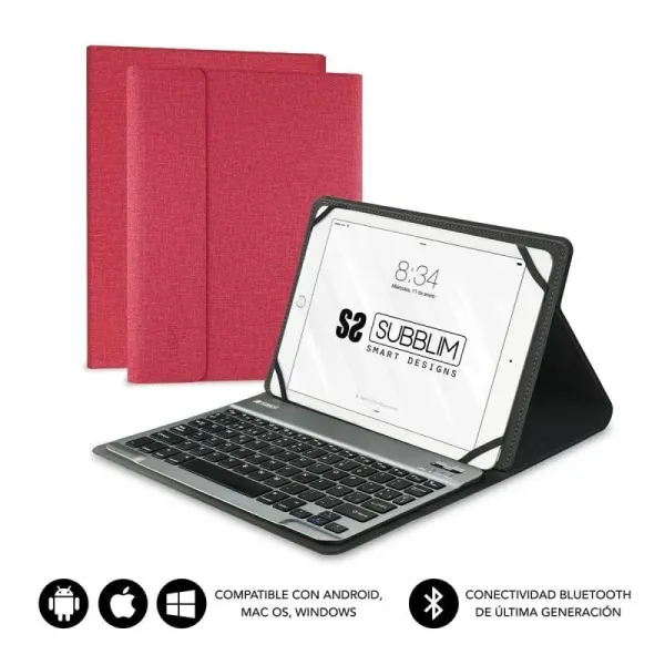 Subblim Keytab Pro Bluetooth Roja para Tablet 10.1"