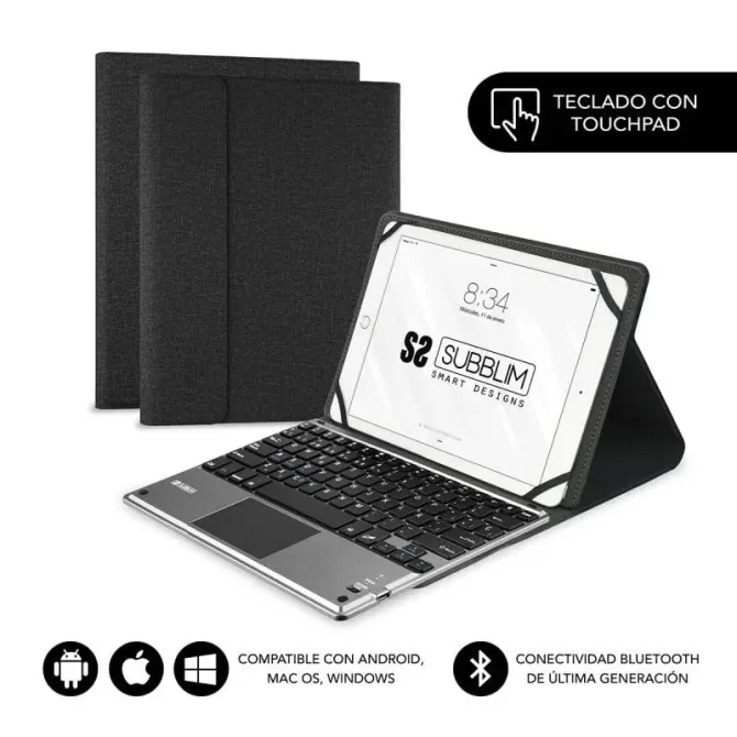 Subblim Keytab Pro Bluetooth Touchpad Negra para Tablet 10.1"