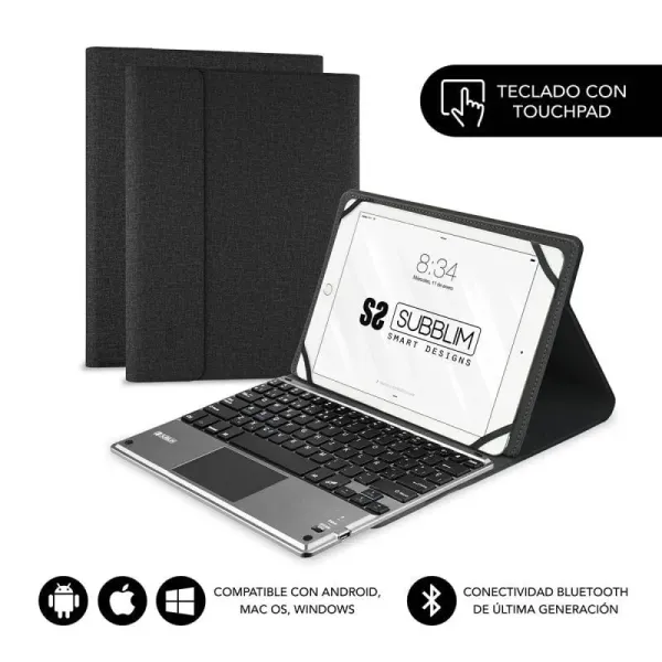 Subblim Keytab Pro Bluetooth Touchpad Negra para Tablet 10.1"