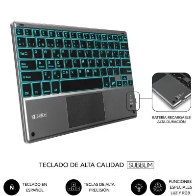 Subblim KeyTab Pro BT Funda con Teclado Negra para iPad 10.9"