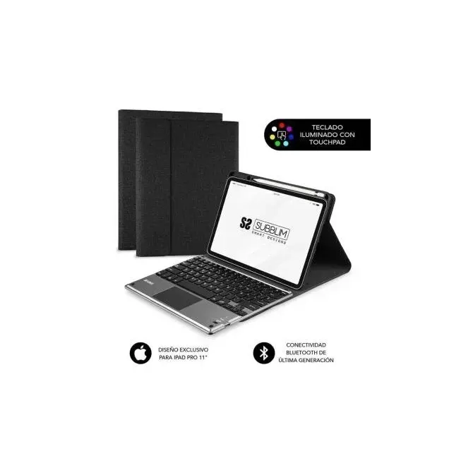 Subblim Keytab Pro Funda Negra con Teclado Bluetooth para iPad