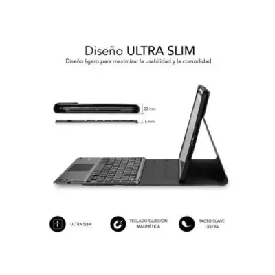 Subblim Keytab Pro Funda Negra con Teclado Bluetooth para iPad