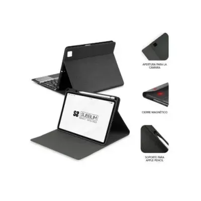 Subblim Keytab Pro Funda Negra con Teclado Bluetooth para iPad