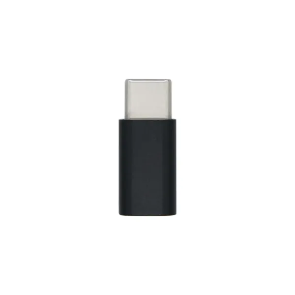 Aisens Adaptador USB-C a MicroUSB Macho/Hembra Negro