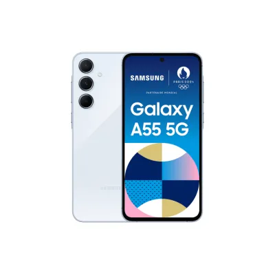Smartphone Samsung Galaxy A55 8GB/ 128GB/ 6.6'/ 5G/ Azul Cielo Smartphone Samsung Galaxy A55 8GB/ 128GB/ 6.6'/ 5G/ Azul Cielo