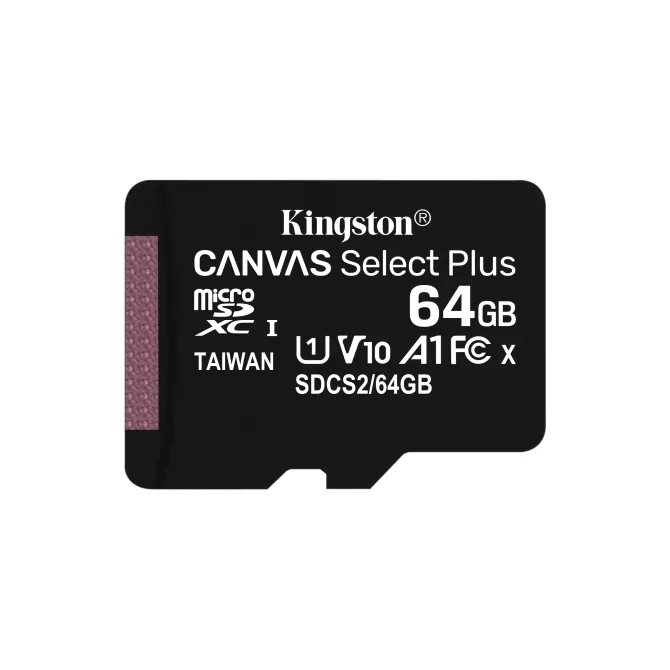 Kingston Canvas Select Plus MicroSDXC 64GB UHS-I U1 V10 Clase 10