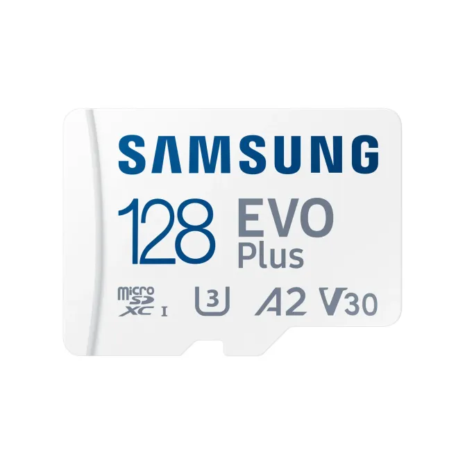 Samsung EVO Plus MicroSDXC 128 GB UHS-I U3 V30 Clase 10 con