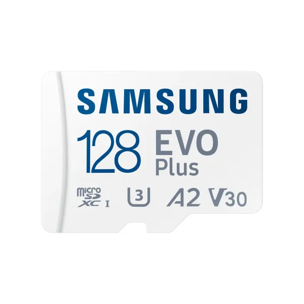 Samsung EVO Plus MicroSDXC 128 GB UHS-I U3 V30 Clase 10 con Adaptador