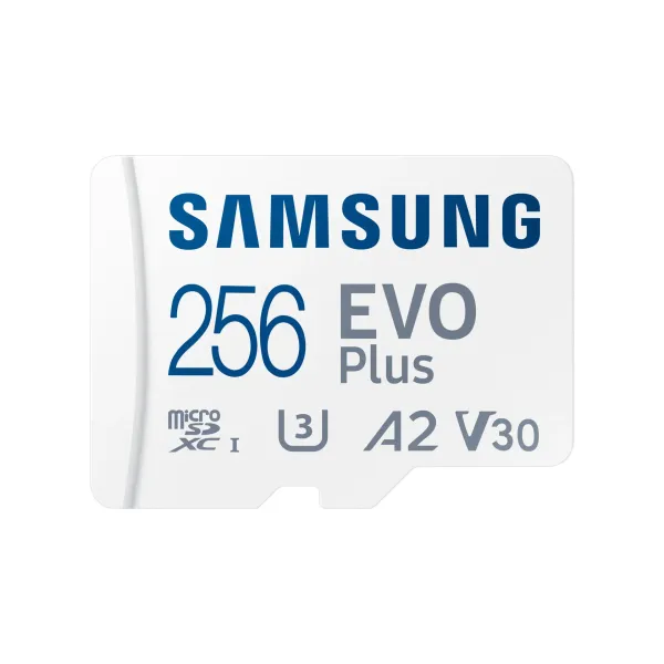 Samsung EVO Plus MicroSDXC 256GB UHS-I U3 V30 Clase 10 + Adaptador SD