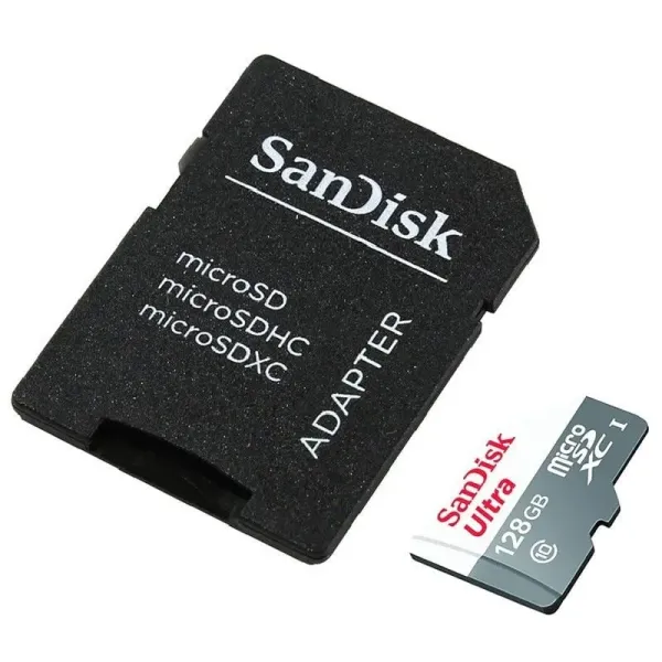 Sandisk Ultra MicroSDXC 128GB Clase 10 UHS-I + Adaptador
