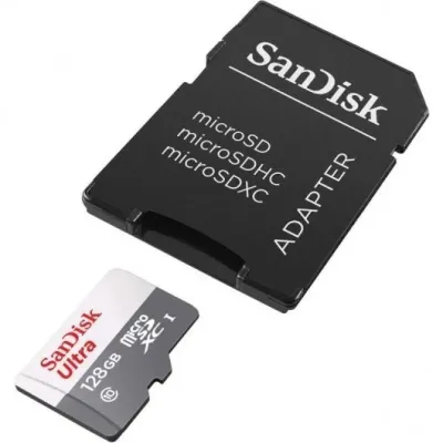 Sandisk Ultra MicroSDXC 128GB Clase 10 UHS-I + Adaptador
